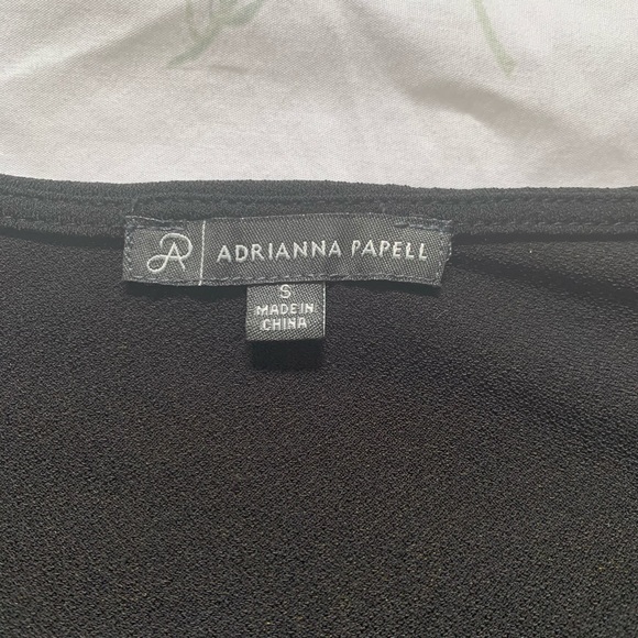 Adrianna Papell  Black 3/4 Sleeve Blouse RN#59782 - Picture 6 of 8